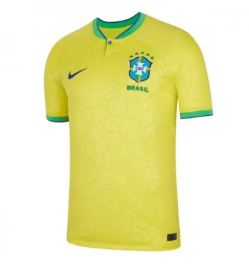 Brazil Replica Home Stadium Shirt World Cup 2022 Short Sleeve